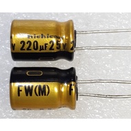 Nichicon FW 220uf 25v capacitor