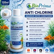 BioPrima Aquarium Water Conditioner Anti Chlorine / Chlorine Remover 120 mL