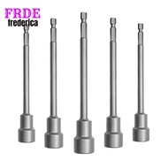 【FRDE】150mm Long 6mm-19mm Hexagon Nut Driver Drill Bit Socket Wrench Extension Sleeve
