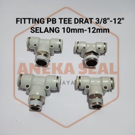 FITTING PB TEE DRAT 3/8" AND 1/2"