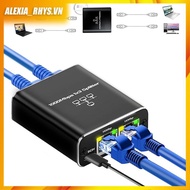 [VNG4]Gigabit Ethernet Splitter LAN Extension Adapter High Speed 1 to 3, 1000Mbps LAN Splitter RJ45 