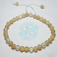 Gold Fiber Natural Agete Tasbih Bracelet