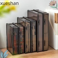 XUESHAN Certificate Storage Box, A4 Dustproof A4 File Box,  Plastic Multifunctional Transparent Desk