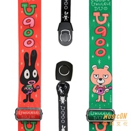 A aNuenue U900 Ukulele Strap Kumano Hare Wild Buckle Quick Release