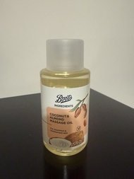 Boots Ingredients 按摩油 100ML(椰子杏仁味）