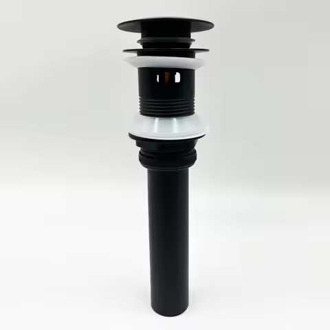 Bathroom Sink Drain with Overflow, Vessel Sink Lavatory Vanity Up Drain Stopper, 304 Stainless Steel