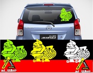 STIKER KACA BELAKANG MOBIL AVANZA XENIA SIGRA TERIOS INNOVA RUSH FORTUNER XPANDER PAJERO DLL STIKER