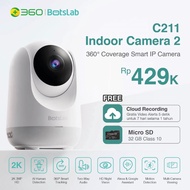 BotsLab C211 CCTV Indoor IP Camera 3MP 2K 360 Degree FHD C211