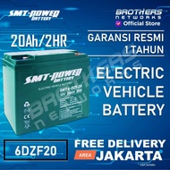 BATTERY SMT 6-DZF-20 12V 20AH 2HR - ELECTRIC BIKE BATTERY SELIS INDOBIKE