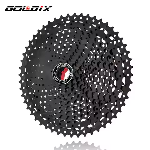 GOLDIX Black MTB Cassete 8/9/10/11/12 Speed 40/42/46/50/50T K7 8/9/10/11/12v Bicycle Freewheel Bicyc