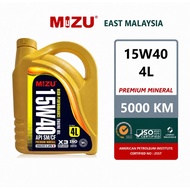 MIZU (4L) 15w40 Premium Mineral Engine Oil