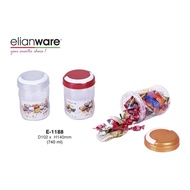 Elianware Round Container/Balang Kuih Raya 740ml/used Kuih/Container/Used Spice Cookie Jar E-1188