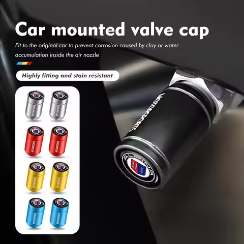 4pcs Car Wheel Tire Valve Caps Air Stem Covers Auto Parts For Alpina B3 B4 B5 D3 D4 D5 B7 B8 XD3 XD4