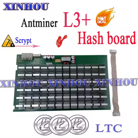 Used Litecoin LTC Miner BITMAIN Antminer L3+ Hash Board Scrypt ASIC For Replace The Bad Hash Board O