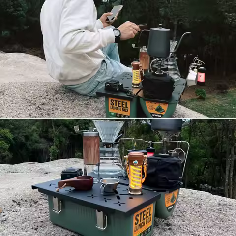 Folding Table Top Heavy Duty Table Board Plate Aluminum Alloy for Stanley Lunch Box 9.4L Camping Gea