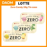 [LOTTE]	Zero Sugar Candy 28g/ 98% Sugar Free Candy/ Tin case