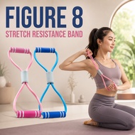 Figure 8 Stretch Resistance Band for Chest Back Glutes Home Gym and Fitness Training