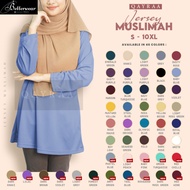 QAYRAA Jersi Muslimah Microfiber (P8) Quick Dry / Size: S-7XL / Jersey Muslimah Plain / Baju Sukan M