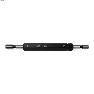 LLACKT Thread Plug Gauge, 6H Tolerance M5x0.8 Double Ends Thread Gauge, Durable Black Steel Material
