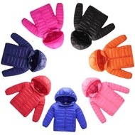 Winter Cotton Down Girls' Clothing Large Medium New Style Lightweight 2023 Solid Color Men's Padded 