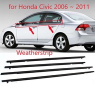 4Pcs/Set Pelipit Kaca Pelipit Pintu Karet Kaca List Kaca Mobil Untuk Avanza Lama 2003-2012 / Hond Ci