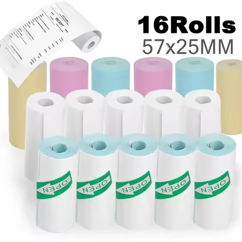 57x25mm Paper For Mini Printer Roll Paper Child Camera Self-Adhesive Label Sticker For T02/M02/M02S 
