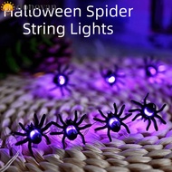 DONOVAN Halloween String Lights, Black Spider Durable Construction Spider Web Lights, Plush Toys Fak