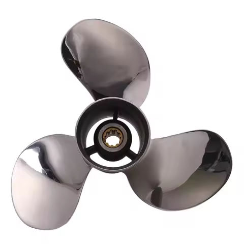 Boat Motor Stainless Steel Propeller 9 7/8X13-F For Yamaha 20HP 25HP 30HP Outboard Engine 9 7/8 X 13