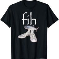 Fih Shoes Fish Funny Misspelled Fish Meme Fih Calling Humor T-Shirt