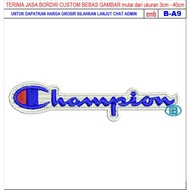 CHAMPION LOGO/BET EMBLEM EMBROIDERY PATCH B-A9