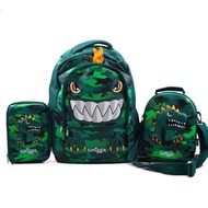 Smiggle Hot item dino backpack for Primary Children classic backpack boy and girl gift