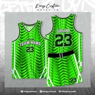 GREEN CUSTOMIZED BASKETBALL JERSEY