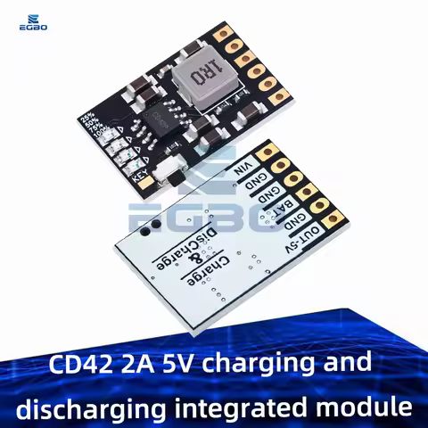 CD42 5V 2A Lithium Battery Charging/Discharging Module - 3.7V/4.2V Boost Converter & Power Bank Circ