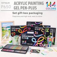 Languo 144/90/72/54/36 Colors Acrylic Paint Marker Set, 1.0mm Precise Color Large Capacity Ink, Suit