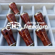 [FHF/fishing house freedom] Wood Handle Knob Round Shape A Rank "Karin" (Padouk) Monochrome Burl (1 