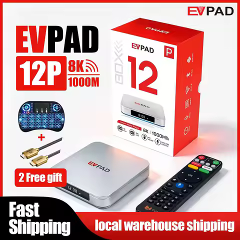 [Genuine] EVPAD 12P Global TV Box IPTV 4GB+64GB Stable & Smooth EVPAD Android TV Boxes Popular in Ko