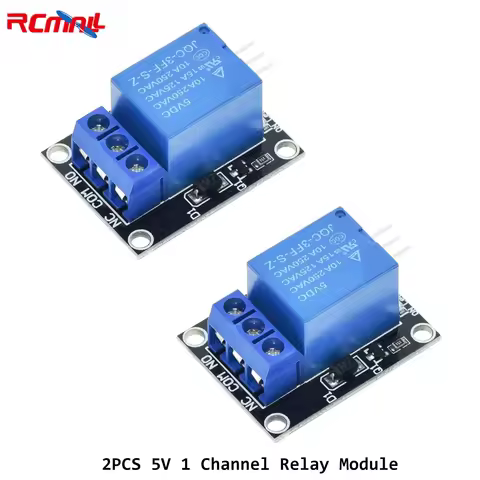 2PCS 5V 1 Channel Relay Module With Optocoupler KY-019 SRD-05VDC-SL-C with NO/NC Contact For Ardu+in