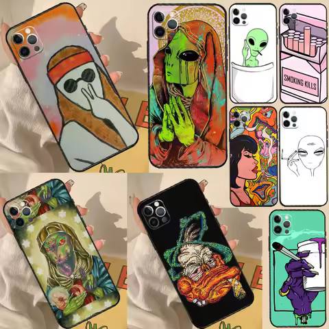 Weed Design Crazy Smoking Case For Huawei Nova 9 10 SE 5T 11i 8i 3i 11 13 14 Pro Y60 Y70 Y90 Y61 Y91