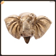 💍 Patung Kepala Gajah Resin Emas Hiasan Taman
