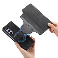 2 in 1  Flip Leather Case for   Galaxy Z Fold 7 6 5 4 3 ZFold Fold7 Fold6   Mac Safe Card Wallet Pho