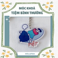 SHARP UV PRINTED MICA keychain "PADDING" SHOP BINH THUONG SHOP