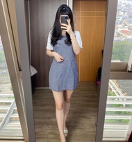 Toplyshop - COD / Mini Dres wanita korean Style / Dres Pesta formal / Dress Pensil look vintage / D