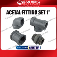 PVC Acetal Fitting PVC Acetal Connectors Socket Tee Elbow Nipple Socket Male/Female Street Elbow 25m