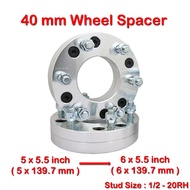 2Pc Wheel Spacer 40mm 5x139.7 to 6x139.7 1/2 Inch Nut Jeep CJ CJ2 CJ3 CJ4 CJ5 CJ6 CJ7 CJ8 CJ10 Jeep 
