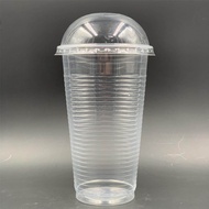 EC 22oz PP Cup with " DomeLid " [ 100sets± ] EC A22C - Disposable Plastic Cup - 22 oz - A22 - 700 ml