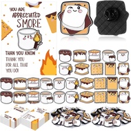 Employee Appreciation Gifts Bulk S'more Marshmallow Enamel Lapel Pins with Cards Team Appreciation G