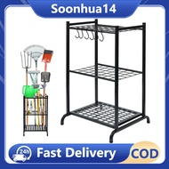 3- Tire Garden Tool Organizer and Storage, Yard Tool Organizer, Yard Tool Holder Holding Long