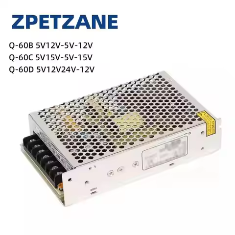 Q-60B 5V12V-5V-12V Quad Output Industrial Switching Power Supply Driver Transformer Q-60C AC DC Conv