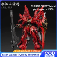 Comet Technologies Red Triple Speed MSN-06S 1/100 Assembly Model toys X Set Skeleton Assembly toy