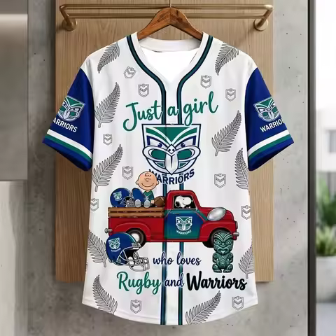 26/27 New Warriors Men's Baseball Jersey Jersey3D Printed Y2K Oversized Casual Quick Drying T-shirt 